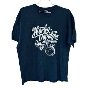 Harley-Davidson Black T-Shirt XL  Heavyweight Cotton Budapest Hungary